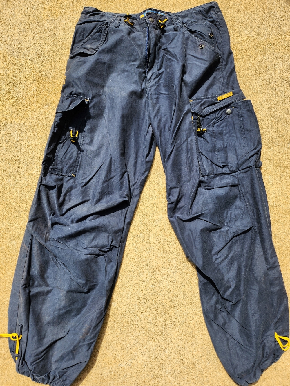 Vintage JNCO Navy Cargo Pants with Utility Pockets